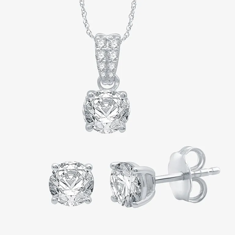 ( G/SI1-SI2 ) 2 CT. T.W. Lab-Grown White Diamond 10K or 14K Gold 2-pc. Jewelry Set