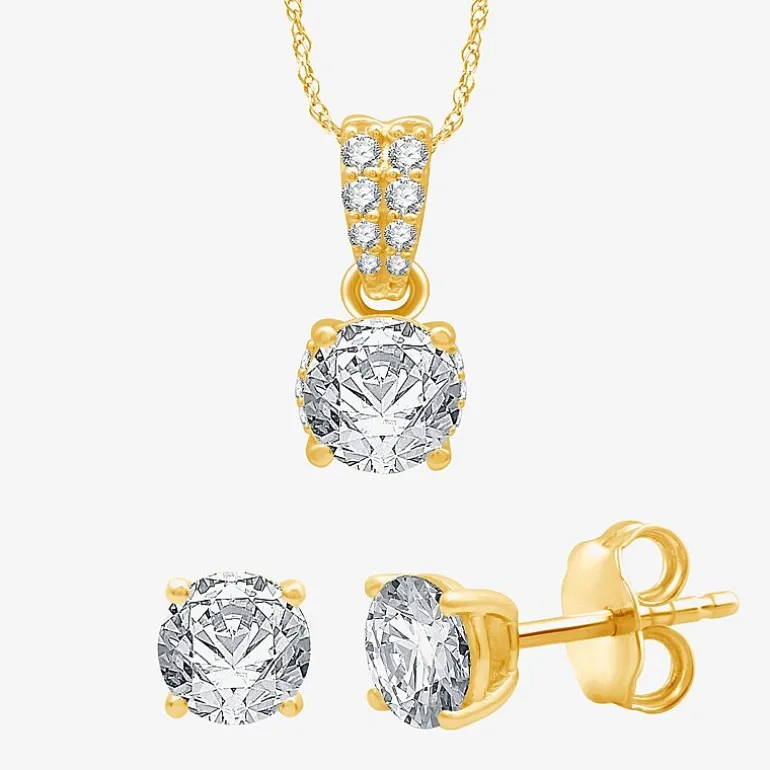 ( G/SI1-SI2 ) 2 CT. T.W. Lab-Grown White Diamond 10K or 14K Gold 2-pc. Jewelry Set