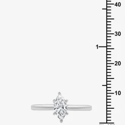(G / Si1-Si2) Womens 3/4 CT. Lab Grown White Diamond 10K Gold Marquise Solitaire Engagement Ring