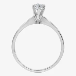 (G / Si1-Si2) Womens 3/4 CT. Lab Grown White Diamond 10K Gold Marquise Solitaire Engagement Ring