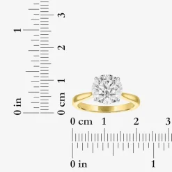 (G / Si1-Si2) Womens 3 CT. T.W. Lab Grown White Diamond Round Engagement Ring