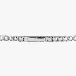 (G / Si1-Si2) Womens 2 CT. T.W. Lab Grown White Diamond Sterling Silver Bangle Bracelet