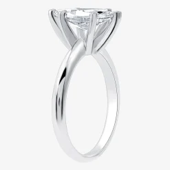 (G / SI2) Womens 2 CT. Lab-Grown White Diamond 14K Gold Marquise Solitaire Engagement Ring