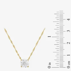 (G/Si1) Womens 3 CT. T.W. Lab Grown White Diamond 10K Gold Round 2-pc. Jewelry Set