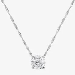 (G/Si1) Womens 3 CT. T.W. Lab Grown White Diamond 10K Gold Round 2-pc. Jewelry Set