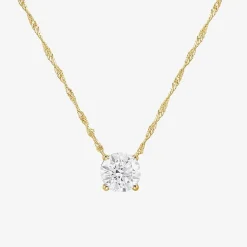 (G/Si1) Womens 3 CT. T.W. Lab Grown White Diamond 10K Gold Round 2-pc. Jewelry Set