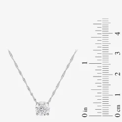 (G/Si1) Womens 3 CT. T.W. Lab Grown White Diamond 10K Gold Round 2-pc. Jewelry Set