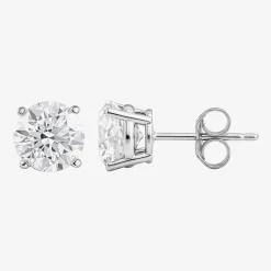 (G/Si1) Womens 3 CT. T.W. Lab Grown White Diamond 10K Gold Round 2-pc. Jewelry Set