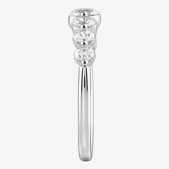 (G / Si2) Womens 2MM 2 CT. T.W. Lab Grown White Diamond 10K Gold Anniversary Band
