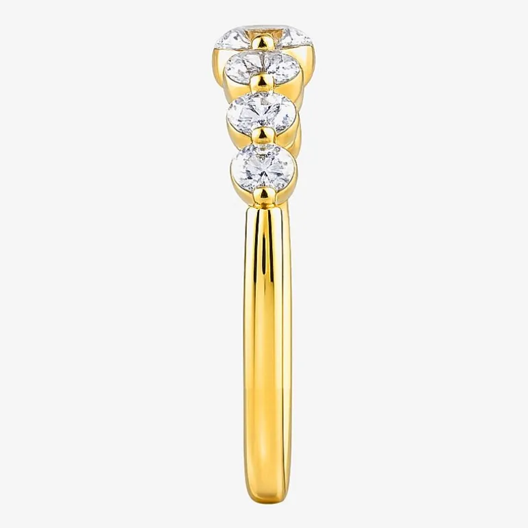 (G / Si2) Womens 2MM 2 CT. T.W. Lab Grown White Diamond 10K Gold Anniversary Band
