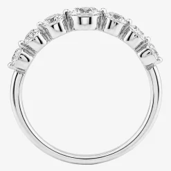(G / Si2) Womens 2MM 2 CT. T.W. Lab Grown White Diamond 10K Gold Anniversary Band