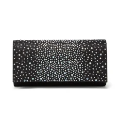 Gunne Sax by Jessica McClintock Chloe Scattered Stones Clutch Beaded Evening Bag