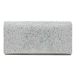 Gunne Sax by Jessica McClintock Chloe Scattered Stones Clutch Beaded Evening Bag