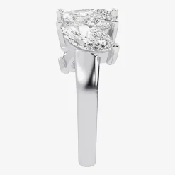 (G / Vs2-Si2) Womens 2 1/2 CT. T.W. Lab Grown White Diamond 14K Gold 5-Stone Anniversary Band