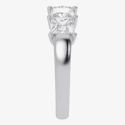 (G / Vs2-Si2) Womens 2 1/2 CT. T.W. Lab Grown White Diamond 14K Gold 5-Stone Anniversary Band