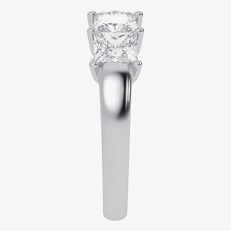 (G / Vs2-Si2) Womens 2 1/2 CT. T.W. Lab Grown White Diamond 14K Gold 5-Stone Anniversary Band