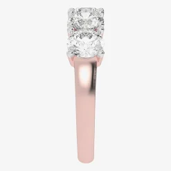 (G / Vs2-Si2) Womens 2 1/2 CT. T.W. Lab Grown White Diamond 14K Gold 5-Stone Anniversary Band