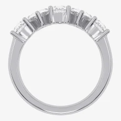 (G / Vs2-Si2) Womens 2 1/2 CT. T.W. Lab Grown White Diamond 14K Gold 5-Stone Anniversary Band