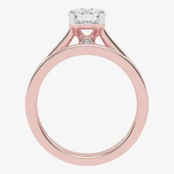 (G / Vs2-Si1) Womens 1 1/2 CT. T.W. Lab Grown White Diamond 10K Gold Round Side Stone Bridal Set