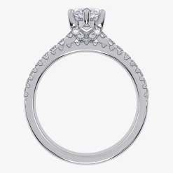 (G / Vs2-Si1) Womens 4 1/2 CT. T.W. Lab Grown White Diamond 10K Gold Marquise Side Stone Bridal Set