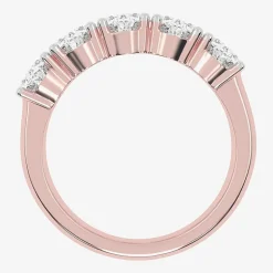 (G / Vs2-Si2) Womens 2 1/2 CT. T.W. Lab Grown White Diamond 14K Gold 5-Stone Anniversary Band