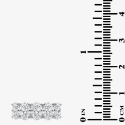 (G / Vs2-Si2) Womens 2 1/2 CT. T.W. Lab Grown White Diamond 14K Gold 5-Stone Anniversary Band