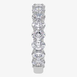 (G / Vs2-Si1) Womens 4MM 2 3/4 CT. T.W. Lab Grown White Diamond 14K Gold Wedding Band