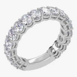 (G / Vs2-Si1) Womens 4MM 2 3/4 CT. T.W. Lab Grown White Diamond 14K Gold Wedding Band