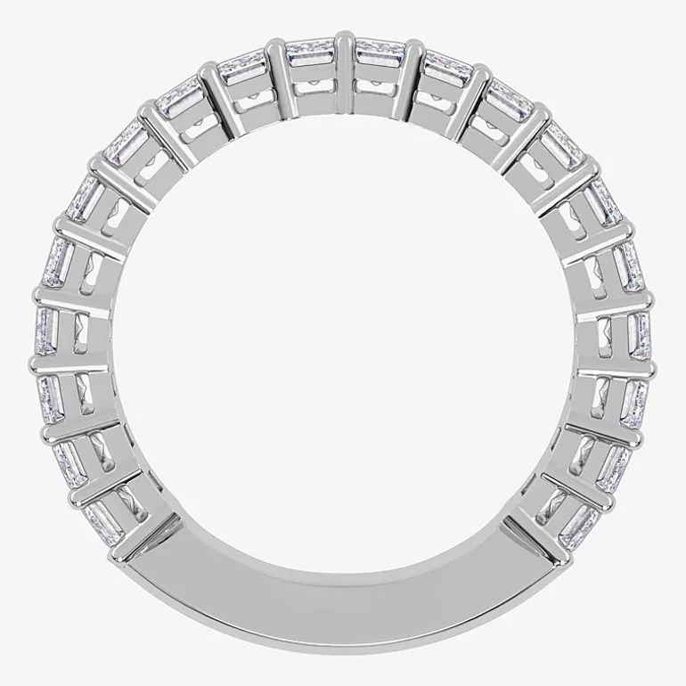 (G / Vs2-Si1) Womens 3.5MM 2 CT. T.W. Lab Grown White Diamond 14K Gold Wedding Band