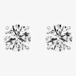 (G/Vs1-Vs2) 6 CT. T.W. Lab Grown White Diamond 14K Gold 9.1mm Round Stud Earrings