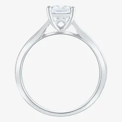 (G / VS2) Womens 2 CT. Lab-Grown White Diamond 14K Gold Radiant-cut Solitaire Engagement Ring
