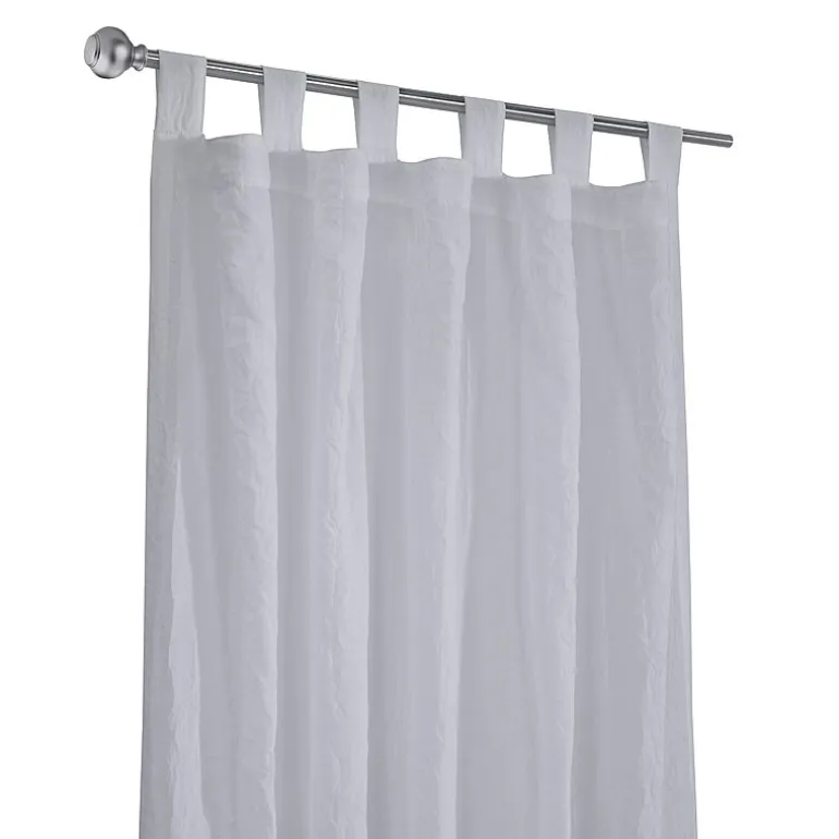 Habitat Crushed Tab Top Sheer Single Curtain Panel