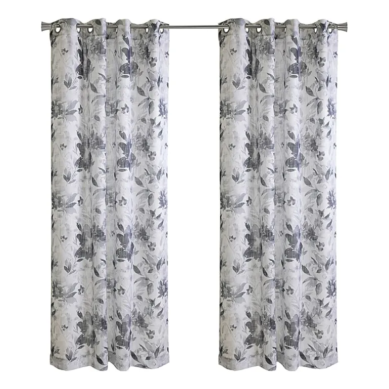 Habitat Nora Grommet Top Sheer Single Curtain Panel