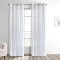 Habitat Regina Grommet Top Sheer Single Curtain Panel