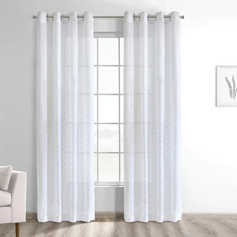 Habitat Regina Grommet Top Sheer Single Curtain Panel
