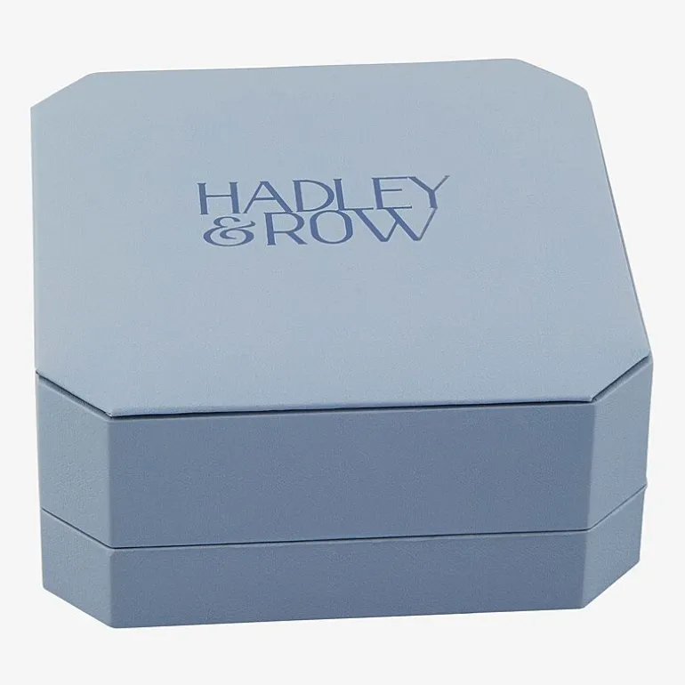 HADLEY & ROW Initial Womens Cubic Zirconia Pure Silver Over Brass 2-pc. Jewelry Set