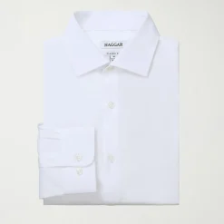 Haggar Big and Tall Mens Classic Fit Wrinkle Free Long Sleeve Dress Shirt