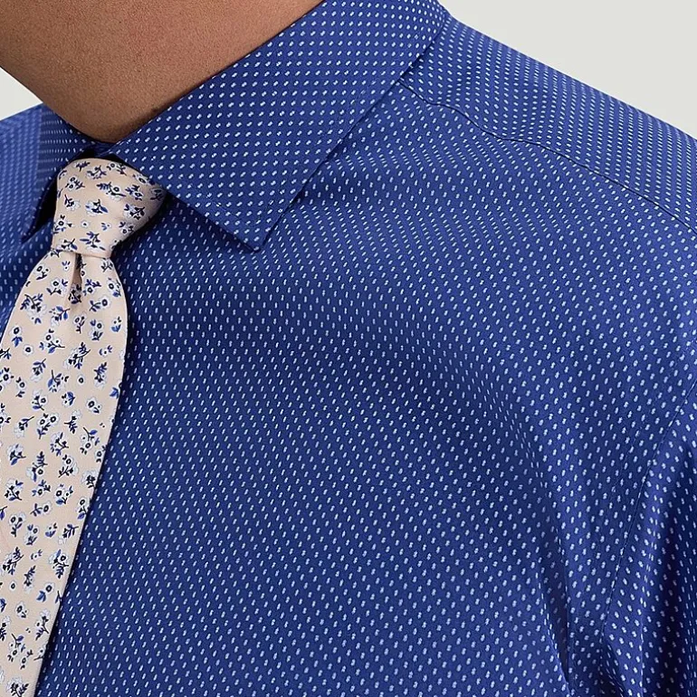 Haggar Big and Tall Mens Classic Fit Wrinkle Free Long Sleeve Dress Shirt