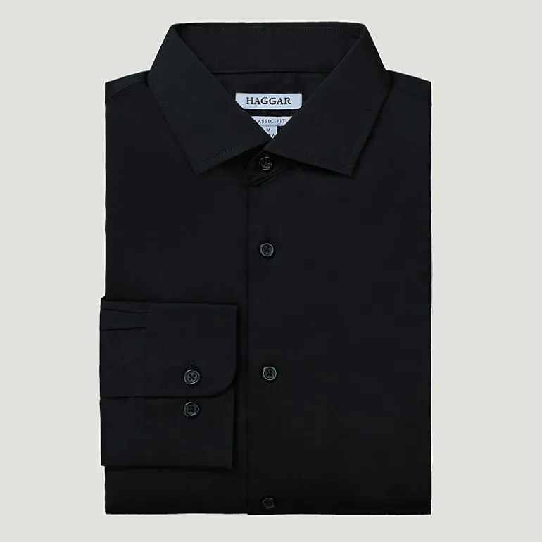 Haggar Big and Tall Mens Classic Fit Wrinkle Free Long Sleeve Dress Shirt
