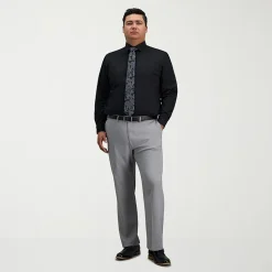 Haggar Big and Tall Mens Classic Fit Wrinkle Free Long Sleeve Dress Shirt