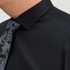 Haggar Big and Tall Mens Classic Fit Wrinkle Free Long Sleeve Dress Shirt