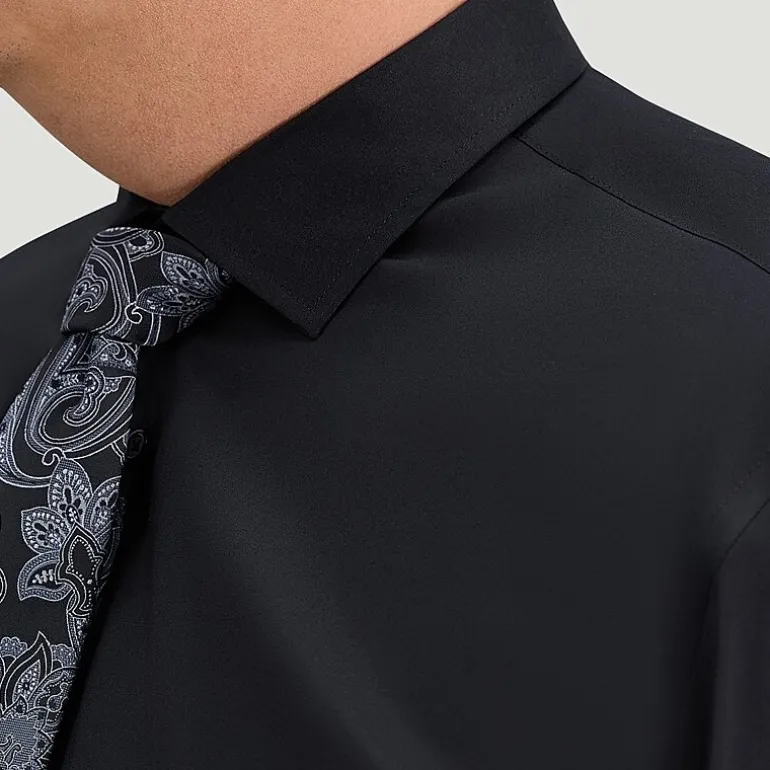 Haggar Big and Tall Mens Classic Fit Wrinkle Free Long Sleeve Dress Shirt
