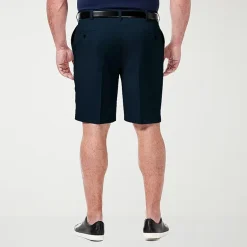 Haggar Cool 18 Pro Expandable Waist Mens 10 1/2" Big and Tall Stretch Fabric Moisture Wicking Quick Dry Chino Short
