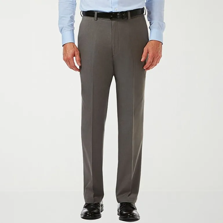 Haggar Cool 18 Pro Mens Classic Fit Flat Front Pant
