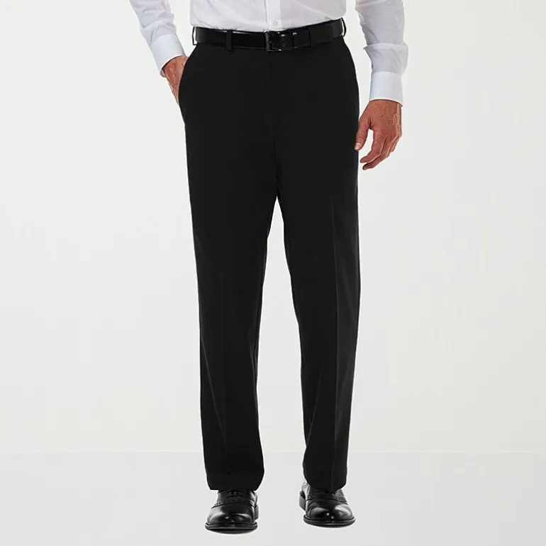 Haggar Cool 18 Pro Mens Classic Fit Flat Front Pant