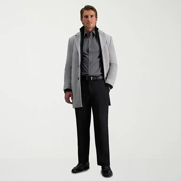 Haggar Cool 18 Pro Mens Classic Fit Flat Front Pant