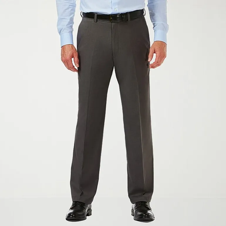Haggar Cool 18 Pro Mens Classic Fit Flat Front Pant