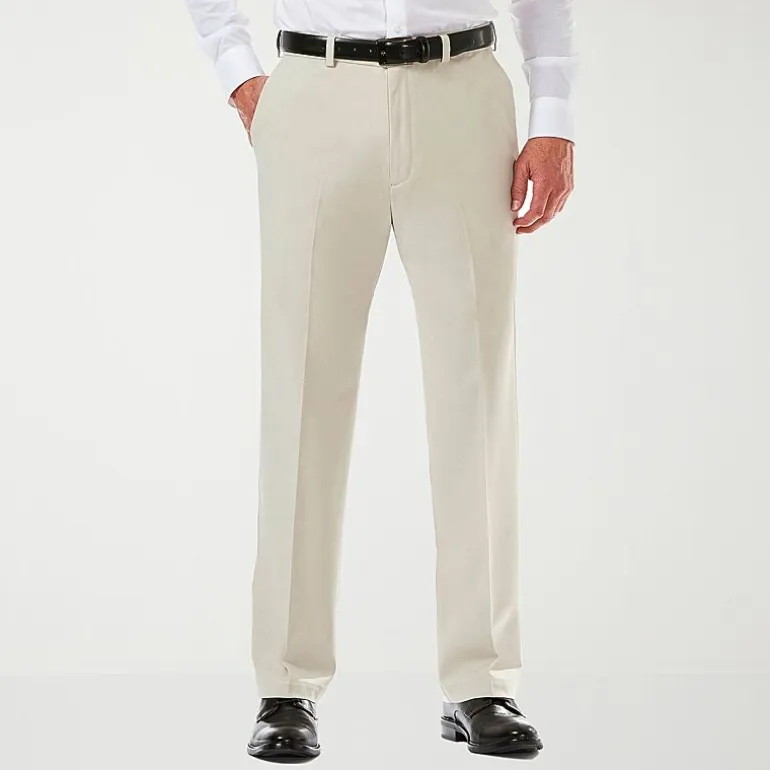 Haggar Cool 18 Pro Mens Classic Fit Flat Front Pant