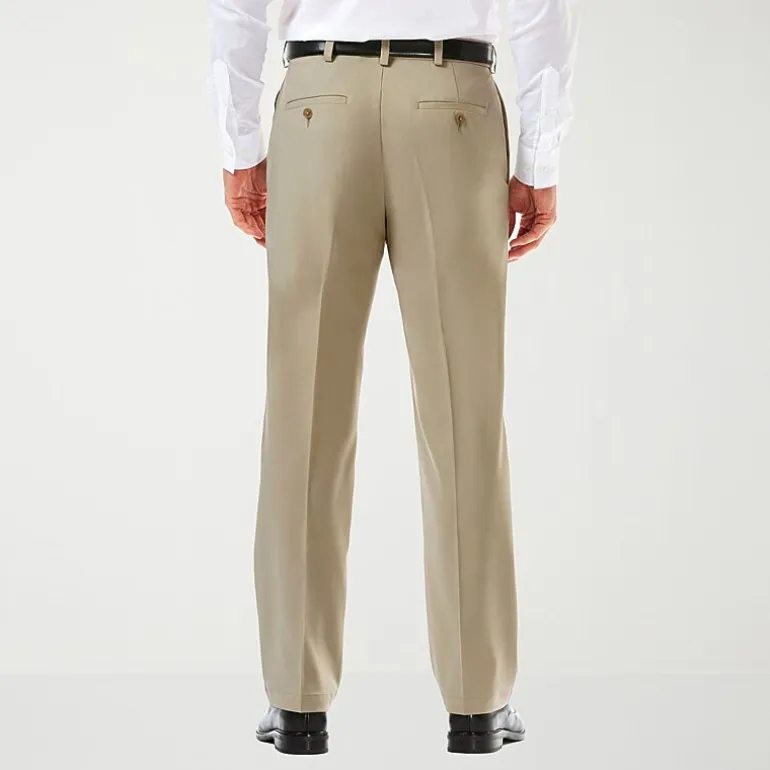 Haggar Cool 18 Pro Mens Classic Fit Flat Front Pant