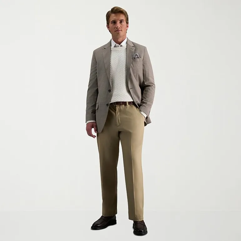 Haggar Cool 18 Pro Mens Classic Fit Flat Front Pant